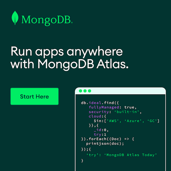 Ad for MongoDB